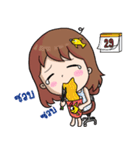 Nong Pla Tong : Cute Office Girl（個別スタンプ：3）