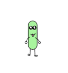 Bean Cucumber Water drop（個別スタンプ：17）