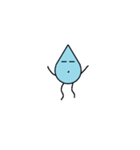 Bean Cucumber Water drop（個別スタンプ：25）