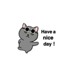 Funny cat will greet（個別スタンプ：4）