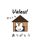【日本語〜ポルトガル語】通訳するウサギ（個別スタンプ：25）