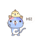 Ice cream Cat ＆ Sea lion（個別スタンプ：1）