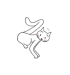 踊る猫文字 平仮名50音（個別スタンプ：17）