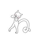 踊る猫文字 平仮名50音（個別スタンプ：26）