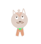 The dog has a mustache（個別スタンプ：2）