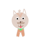 The dog has a mustache（個別スタンプ：3）