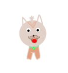 The dog has a mustache（個別スタンプ：4）