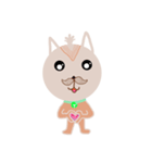 The dog has a mustache（個別スタンプ：9）