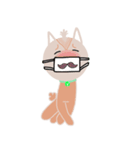 The dog has a mustache（個別スタンプ：23）