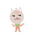 The dog has a mustache（個別スタンプ：29）