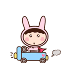 Rabbit young girl（個別スタンプ：17）