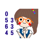 Pan 'sister (glasses girl)（個別スタンプ：38）