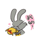 the three rabbits（個別スタンプ：10）