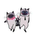 Cute cats in love (N.3) by trikono（個別スタンプ：7）