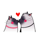 Cute cats in love (N.3) by trikono（個別スタンプ：8）