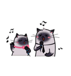 Cute cats in love (N.3) by trikono（個別スタンプ：13）
