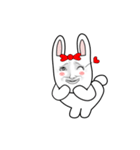 The beautiful and cute rabbit（個別スタンプ：1）