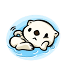 white Sea otters（個別スタンプ：5）