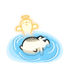 white Sea otters（個別スタンプ：17）