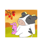 牛さんの秋（個別スタンプ：22）