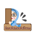 Hasnee Blue Hijab（個別スタンプ：1）