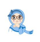 Hasnee Blue Hijab（個別スタンプ：15）