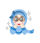 Hasnee Blue Hijab（個別スタンプ：30）