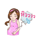 Mommy Apple: The New Mom To Be（個別スタンプ：15）