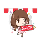 Cute little Merchant fashion shop. +（個別スタンプ：5）