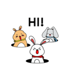 BOSS Rabbit with Bunnies（個別スタンプ：38）