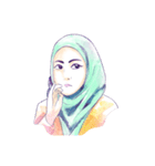 Jaman Hijab（個別スタンプ：34）