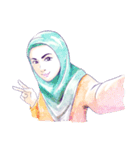 Jaman Hijab（個別スタンプ：40）