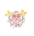 Little White Monkey - For Daily Life（個別スタンプ：5）