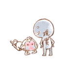 Little White Monkey - For Daily Life（個別スタンプ：6）