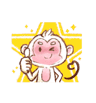 Little White Monkey - For Daily Life（個別スタンプ：9）