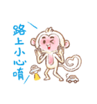 Little White Monkey - For Daily Life（個別スタンプ：28）