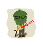 Grandpa Artichoke who can speak French！（個別スタンプ：1）