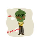 Grandpa Artichoke who can speak French！（個別スタンプ：32）