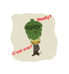 Grandpa Artichoke who can speak French！（個別スタンプ：34）