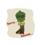 Grandpa Artichoke who can speak French！（個別スタンプ：35）