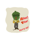 Grandpa Artichoke who can speak French！（個別スタンプ：37）