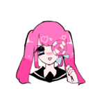 ♡. ゆめかわな女の子たち その2（個別スタンプ：1）
