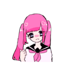 ♡. ゆめかわな女の子たち その2（個別スタンプ：3）