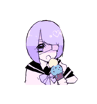 ♡. ゆめかわな女の子たち その2（個別スタンプ：5）
