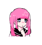♡. ゆめかわな女の子たち その2（個別スタンプ：12）