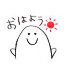 ゆるい白いやつ（個別スタンプ：4）