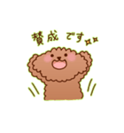 まったり敬語トイプードル（個別スタンプ：6）