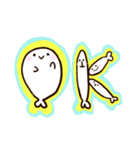 アザラシのめしこ（ヲタクVer）（個別スタンプ：1）