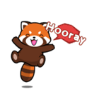 Kurimo: Red Panda (Lesser Panda)（個別スタンプ：6）