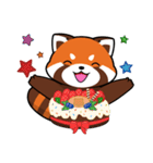 Kurimo: Red Panda (Lesser Panda)（個別スタンプ：34）